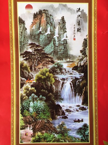 Этап процесса «Китайская вышивка QIANZEHUI»