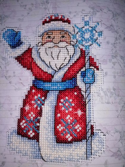 Этап процесса «М. П. Студия - Игрушки на пластиковой канве.»