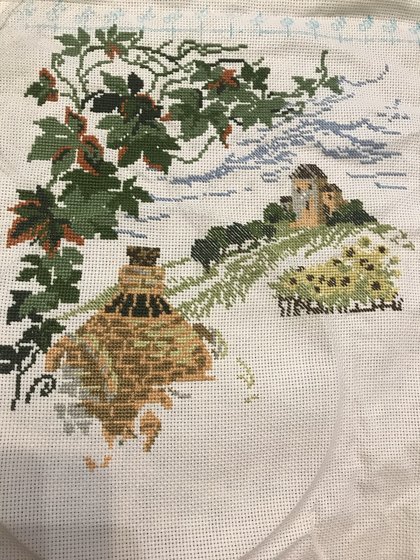 Этап процесса «Натюрморт с тыквой»