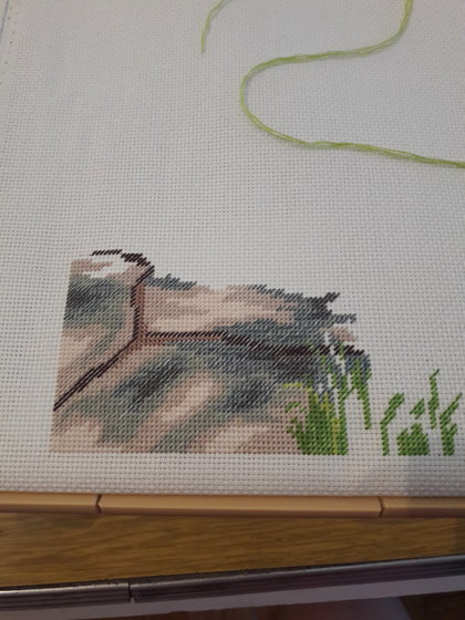 Этап процесса «Summer stroll. Летняя  прогулка.»