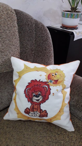 Этап процесса «Подушка Львёнок»