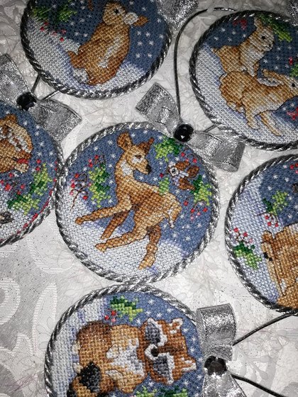 Этап процесса «Новогодние игрушки от Джанлинн.»