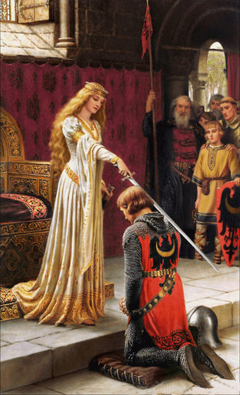 Этап процесса «The Accolade (Посвящение в рыцари)»