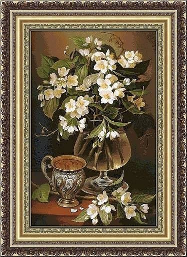 Этап процесса «жасмин в вазе»