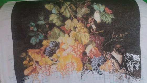 Этап процесса «корзина фруктов с животными»