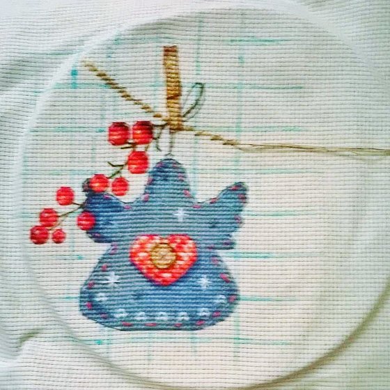 Этап процесса «Праздничная гирлянда»