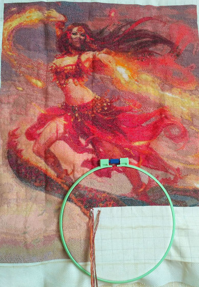 Этап процесса «Танцовщица.»