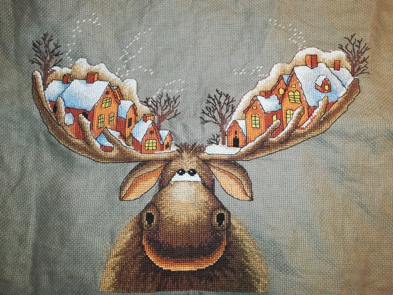 Этап процесса «Рождественский лось»