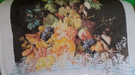 Этап процесса «корзина фруктов с животными»