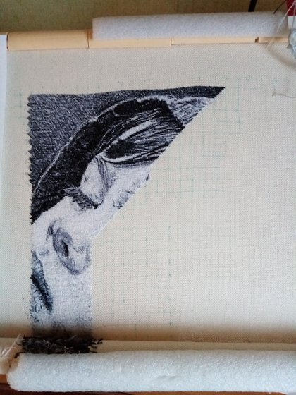 Этап процесса «Капли на ресницах»