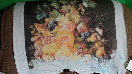 Этап процесса «корзина фруктов с животными»