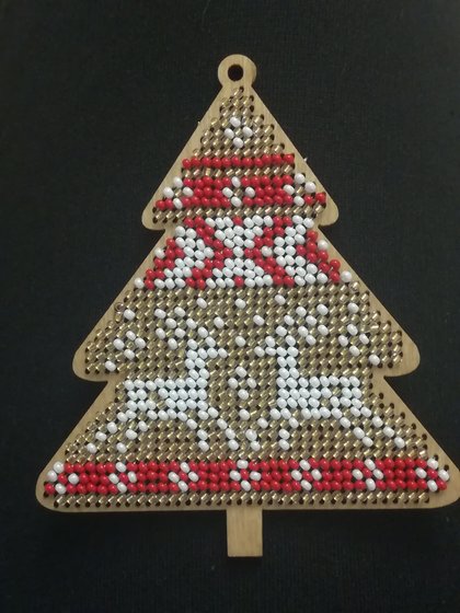 Этап процесса «Новогодние игрушки»