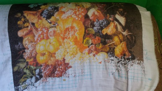 Этап процесса «корзина фруктов с животными»