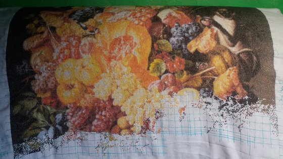 Этап процесса «корзина фруктов с животными»