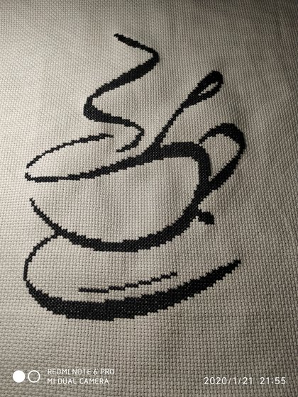 Этап процесса «Кофе, сразу три))).»