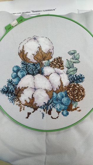 Этап процесса «Чашка с хлопком»