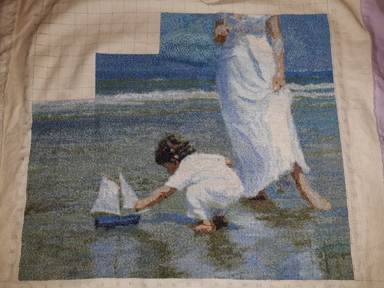 Этап процесса «En la playa 1»