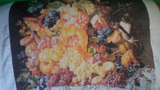 Этап процесса «корзина фруктов с животными»