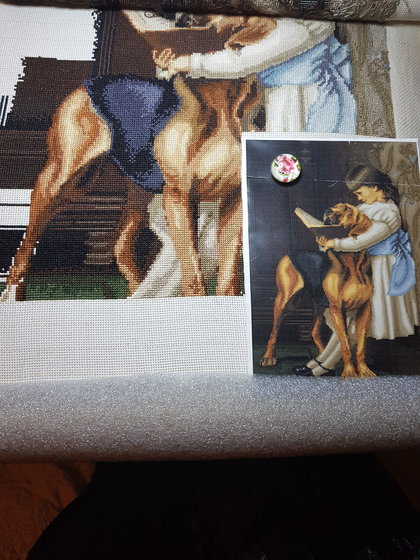 Этап процесса «"Час воспитания" (художник Чарльз Бертон Барбер) от Luca-S»