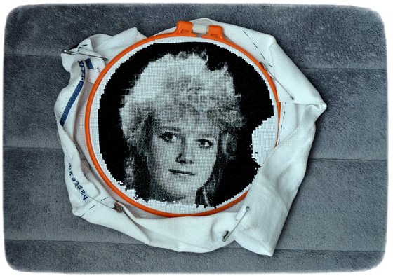 Этап процесса «Портрет ч/б формата А2.»