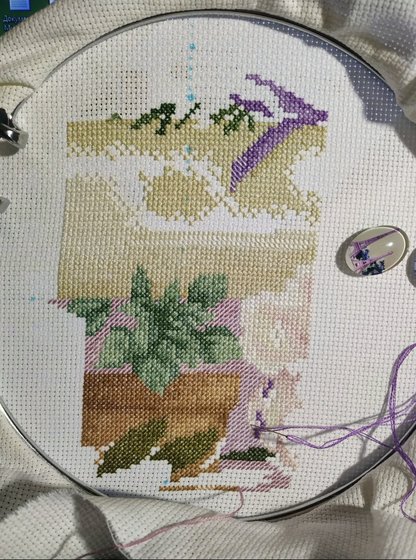 Этап процесса «Пряные травы»