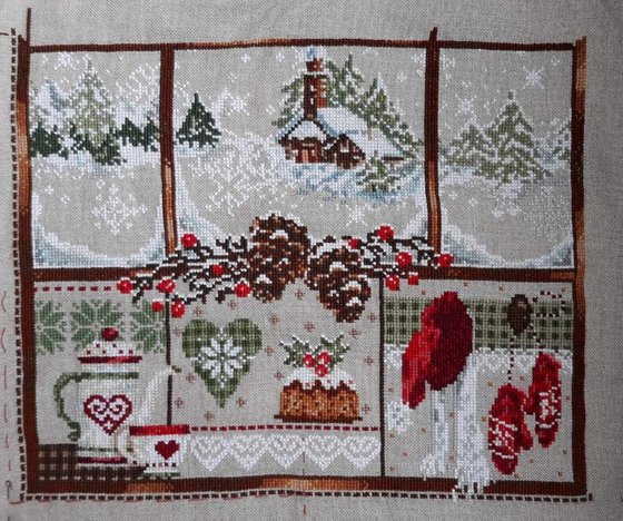 Этап процесса «Мадам ЛЯ ФИ ,,Снег и горы"»