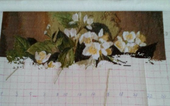 Этап процесса «жасмин в вазе»