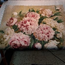 Процесс «розовые пионы в вазе»