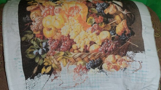 Этап процесса «корзина фруктов с животными»