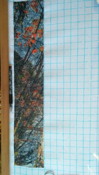 Этап процесса «Пейзаж у озера.»