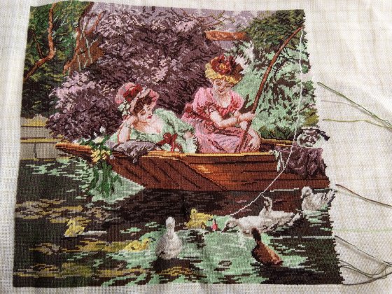 Этап процесса «Рыбачки.Гобленсет.»