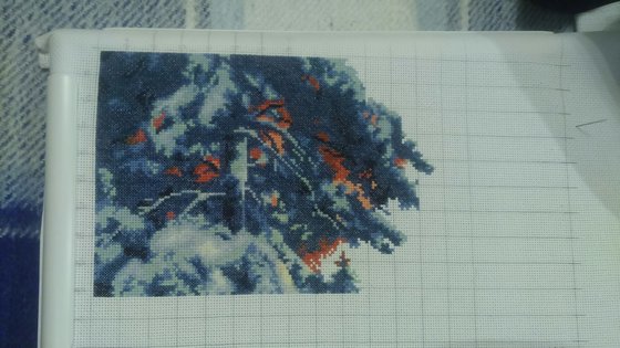 Этап процесса «Зимний закат»