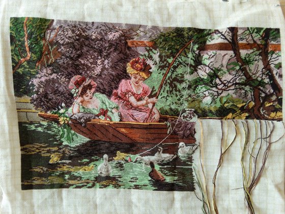 Этап процесса «Рыбачки.Гобленсет.»