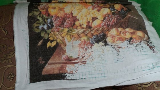 Этап процесса «корзина фруктов с животными»