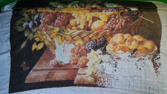 Этап процесса «корзина фруктов с животными»