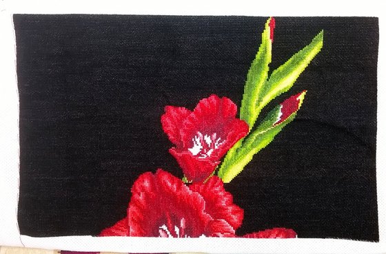 Этап процесса «Гладиолусы»