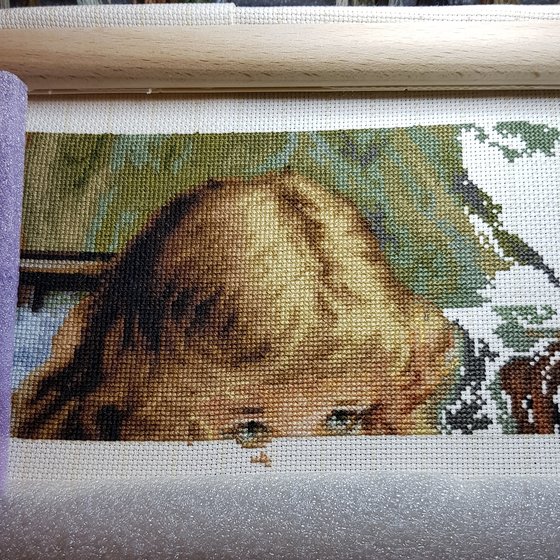 Этап процесса «"Молитва" Luca-S (Artgoblen) (художник Чарльз Бертон Барбер)»