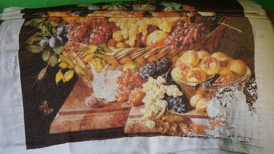 Этап процесса «корзина фруктов с животными»