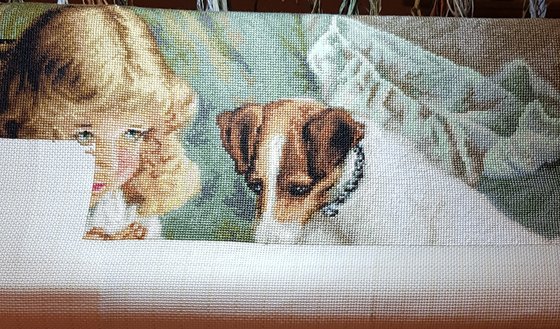 Этап процесса «"Молитва" Luca-S (Artgoblen) (художник Чарльз Бертон Барбер)»