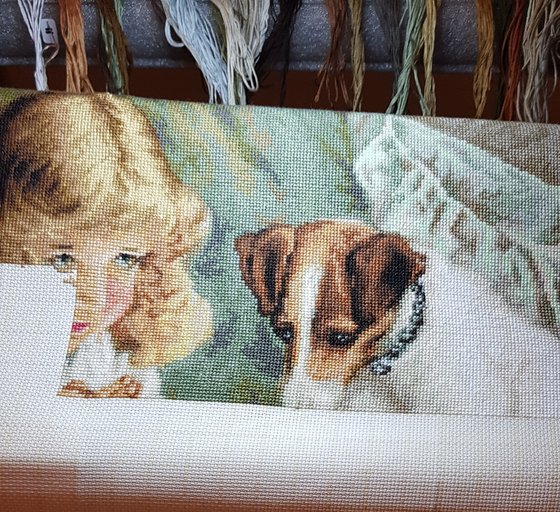 Этап процесса «"Молитва" Luca-S (Artgoblen) (художник Чарльз Бертон Барбер)»