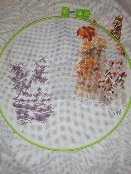 Этап процесса «Уж небо осенью дышало»