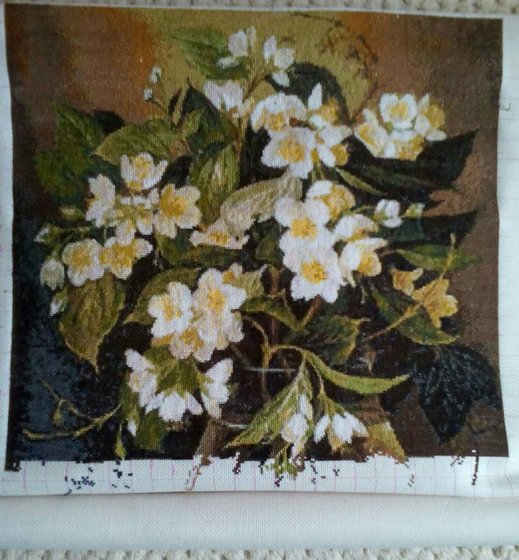 Этап процесса «жасмин в вазе»