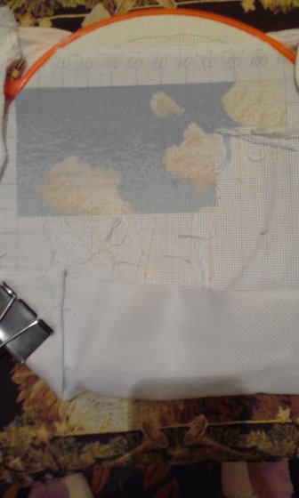 Этап процесса «Летний пейзаж»