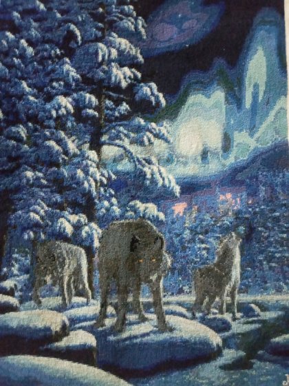 Этап процесса «СЕВЕРНОЕ СИЯНИЕ триптих»