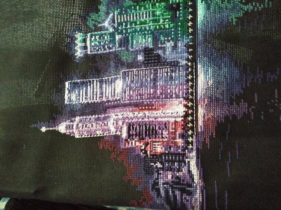 Этап процесса «Ночной город.»