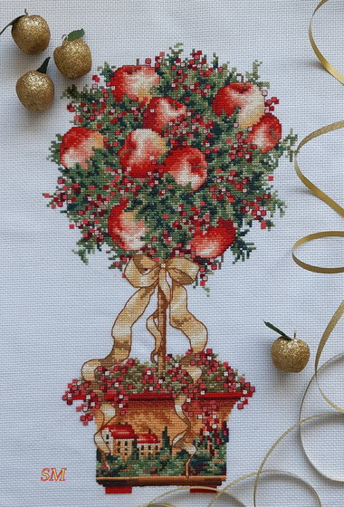 Этап процесса «Топиарий яблоня»