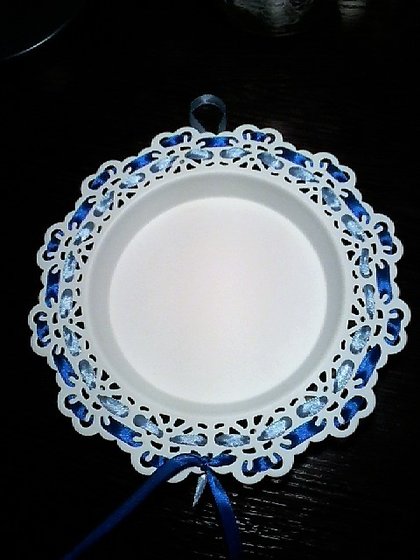 Этап процесса «Вышивка в стиле Гжель.»