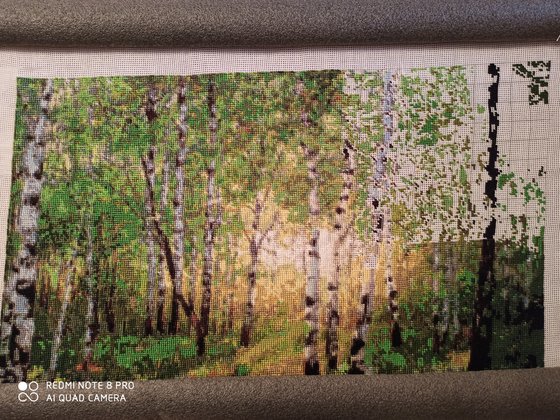 Этап процесса «Березовая роща.»