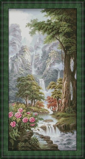 Этап процесса «пейзаж-водопад»