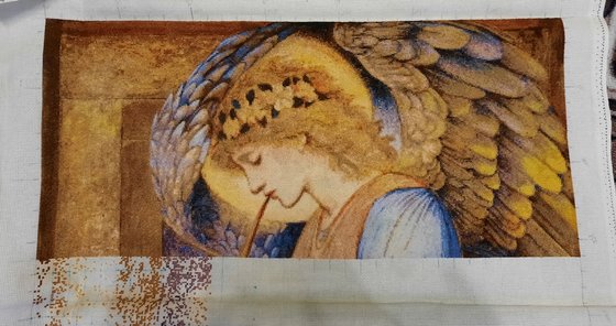 Этап процесса «Ангел играющий на флажолете»